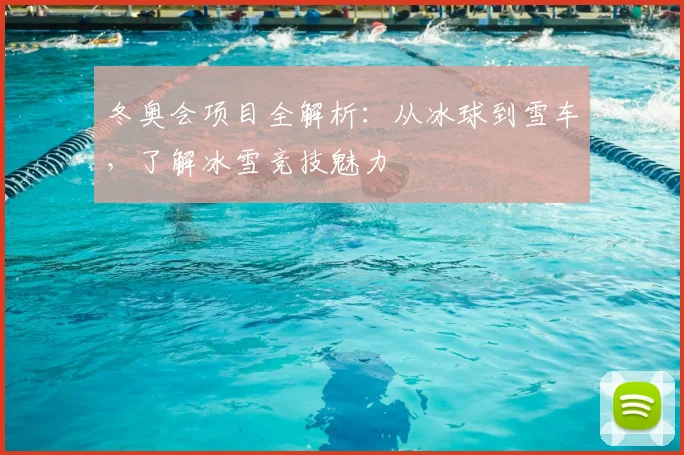 冬奥会项目全解析：从冰球到雪车，了解冰雪竞技魅力